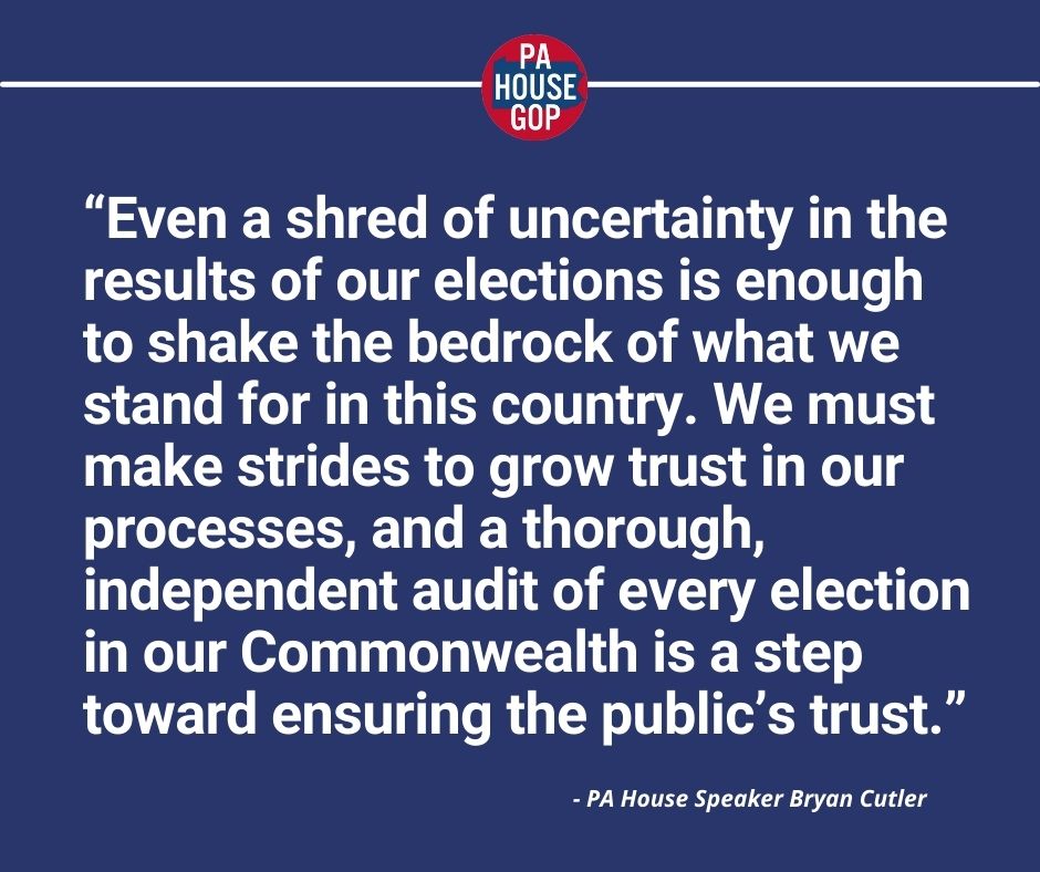 Speaker Calls for Establishing Bureau of Election Audits