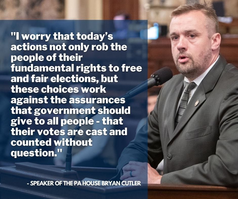 Cutler Says Election Reform Vetoes Sow Distrust 