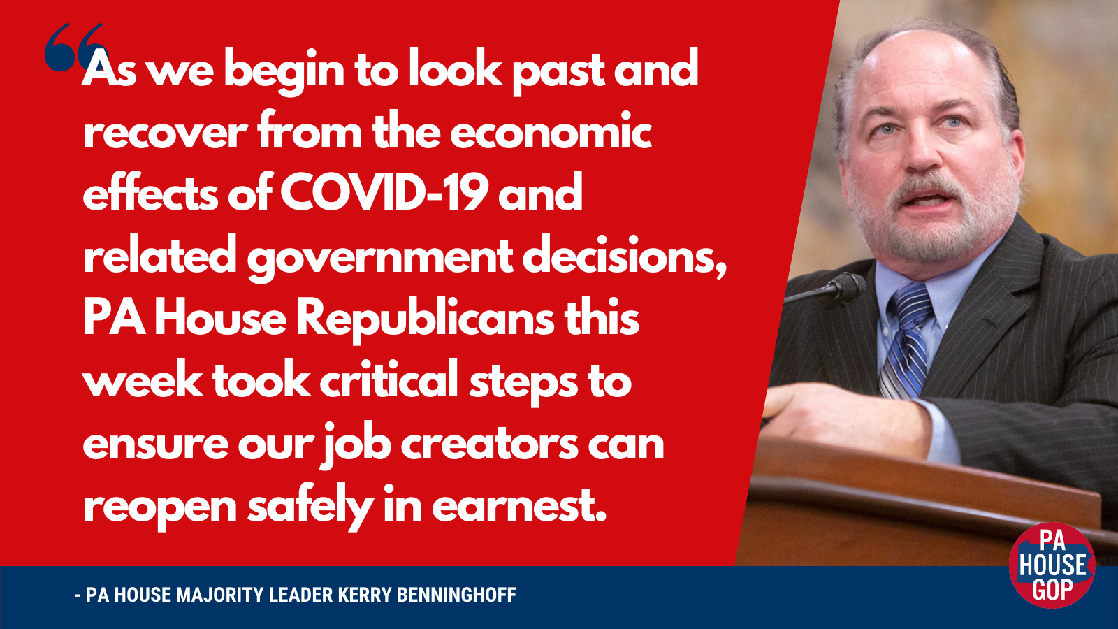 Pennsylvania House Advances Bills to Provide for Economic Recovery, Protect Families, Reform Government 