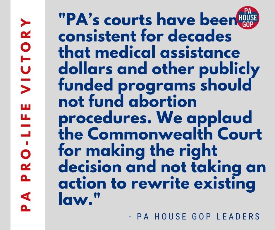 House Republican Leaders Applaud Consistent Court Ruling