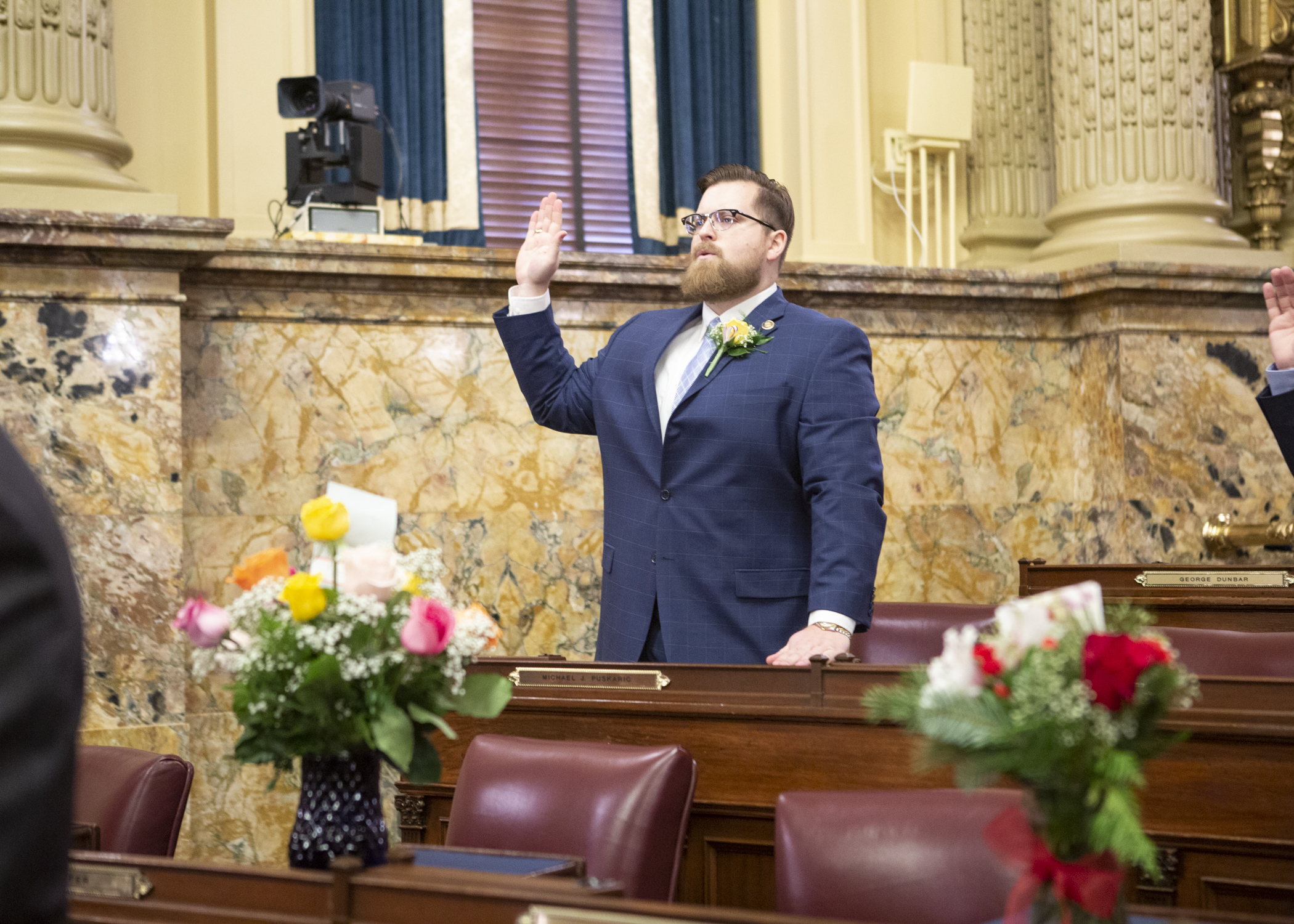 Puskaric Takes Oath of Office for 2021-22 Legislative Session 