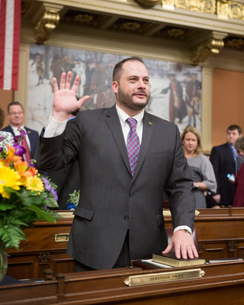 Fritz Sworn In for Second Term with House of Representatives 